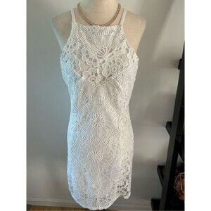 Francesca’s white dress short sleeveless perfect for a bachelorette party